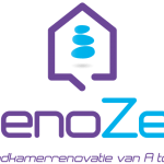 RenoZen logo baseline - kwaliteitsvolle badkamer renovatie diensten Antwerpen