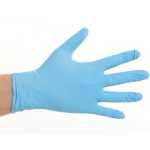 Nitril handschoenen in blauw, maat S - dunne rubberen handschoenen voor bescherming