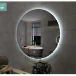Moderne badkamerspiegel met verlichting en verwarming van voordelige sanitair trends