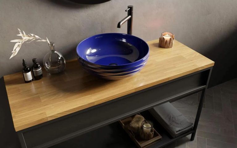 Moderne keramische waskom voor badkamer met elegant design